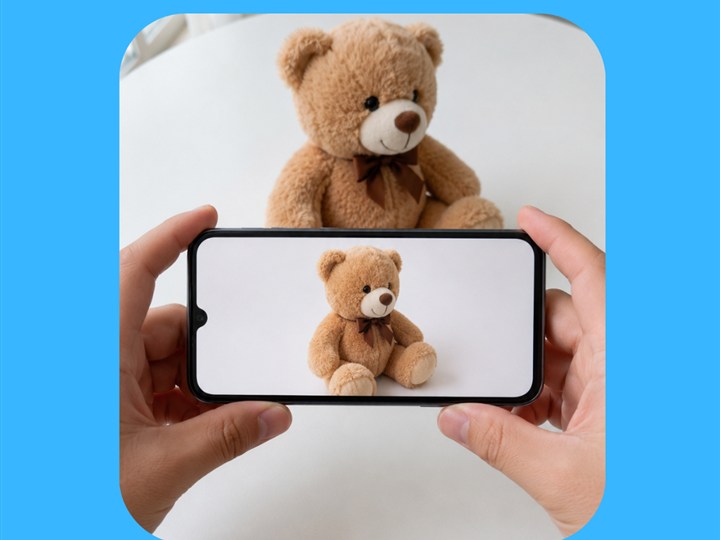 Stuffed Animal Action Narration: Point the camera at bedtime plush toys to hear calming action phrases like 